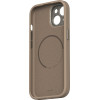 Moshi Napa Magsafe - Leather Case For Iphone 15 (Woodsmoke Brown) - (99MO231105)