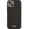 Moshi Napa Magsafe - Leather Case For Iphone 15 Plus (Midnight Black) - (99MO231102)