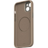 Moshi Napa Magsafe - Leather Case For Iphone 15 Plus (Woodsmoke Brown) - (99MO231106)