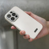 Moshi Napa Magsafe - Leather Case For Iphone 15 Pro (Eggnog White) - (99MO231111)