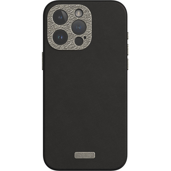Moshi Napa Magsafe - Leather Case For Iphone 15 Pro Max (Midnight Black) - (99MO231104)