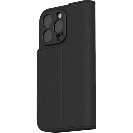 Moshi Overture Magsafe - 3-in-1 Leather Flip Case For Iphone 16 Pro (Charcoal Black) - (99MO241211)