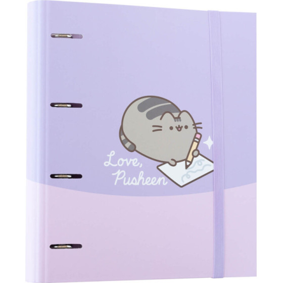 Pusheen - A4 Binder From The Moments Collection (4 rings, Elastic band) - (CAT0144)