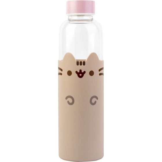 Pusheen - Glass Water Bottle 500 Ml - (BDC009)