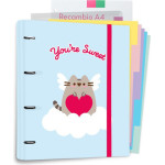 Pusheen - Purrfect Love Collection A4 Binder With Cards (4 rings, Elastic band) - (CBK0139)