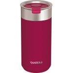 Quokka Boost Coffee Tumbler - Stainless Steel Thermal Mug With Brewer 400 Ml (Maroon) - (40076)
