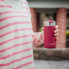 Quokka Boost Coffee Tumbler - Stainless Steel Thermal Mug With Brewer 400 Ml (Maroon) - (40076)