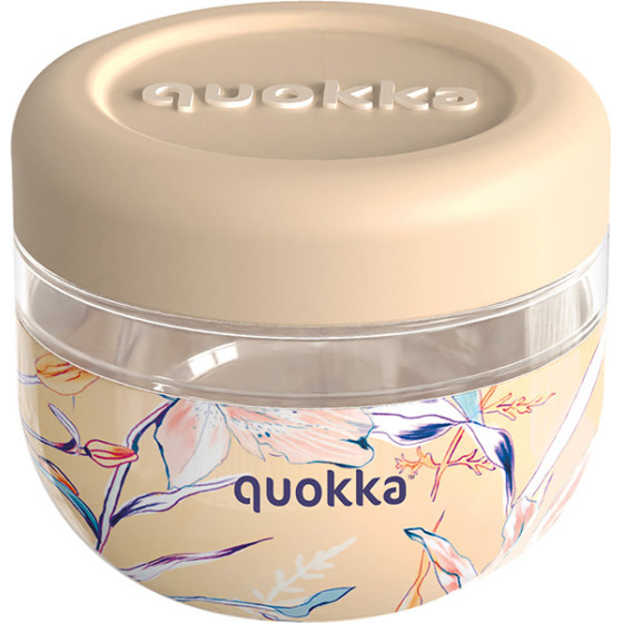 Quokka Bubble Food Jar - Plastic Food Container / Lunchbox 500 Ml (Vintage Floral) - (40125)