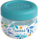 Quokka Bubble Food Jar - Plastic Food Container / Lunchbox 500 Ml (Watercolor Leaves) - (40126)