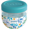 Quokka Bubble Food Jar - Plastic Food Container / Lunchbox 770 Ml (Watercolor Leaves) - (40136)