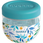 Quokka Bubble Food Jar - Plastic Food Container / Lunchbox 770 Ml (Watercolor Leaves) - (40136)