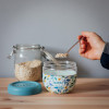 Quokka Bubble Food Jar - Plastic Food Container / Lunchbox 770 Ml (Watercolor Leaves) - (40136)