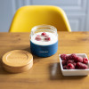 Quokka Deli Food Jar - Glass Food Container / Lunchbox 500 Ml (Wood Grain) - (40123)