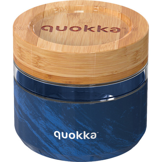 Quokka Deli Food Jar - Glass Food Container / Lunchbox 500 Ml (Wood Grain) - (40123)