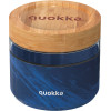 Quokka Deli Food Jar - Glass Food Container / Lunchbox 820 Ml (Wood Grain) - (40133)