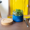 Quokka Deli Food Jar - Glass Food Container / Lunchbox 820 Ml (Wood Grain) - (40133)