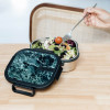 Quokka Kai - Stainless Steel Food Container / Lunchbox (Black Marble) - (40244)