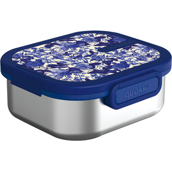 Quokka Kai - Stainless Steel Food Container / Lunchbox (Blue Blossom) - (40241)