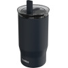 Quokka Mist - Stainless Steel Thermal Mug 720 Ml With Straw (Black) - (40138)