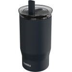 Quokka Mist - Stainless Steel Thermal Mug 720 Ml With Straw (Black) - (40138)