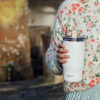 Quokka Mist - Stainless Steel Thermal Mug 720 Ml With Straw (Ivory) - (40140)