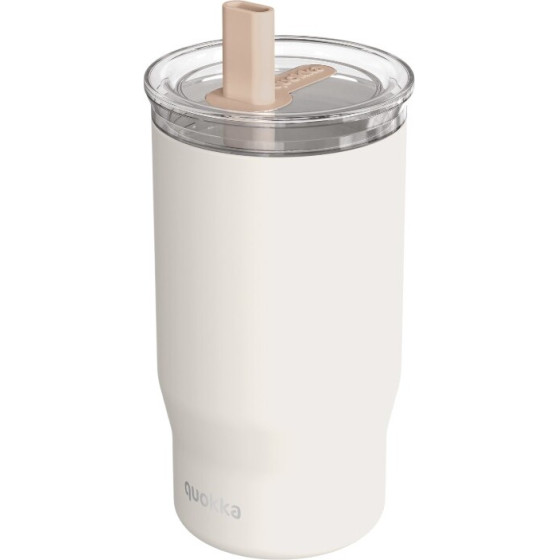 Quokka Mist - Stainless Steel Thermal Mug 720 Ml With Straw (Ivory) - (40140)