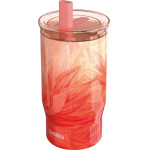 Quokka Mist - Stainless Steel Thermal Mug 720 Ml With Straw (Peach Petals) - (40166)