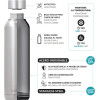Quokka Solid - Stainless Steel Double Wall Vacuum Insulated Water bottle, Portable Thermos 510 Ml (Orchid Pink) - (11899)