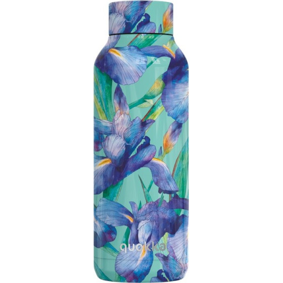 Quokka Solid - Stainless Steel Thermal Bottle 510 Ml (Blue Irises) - (11982)