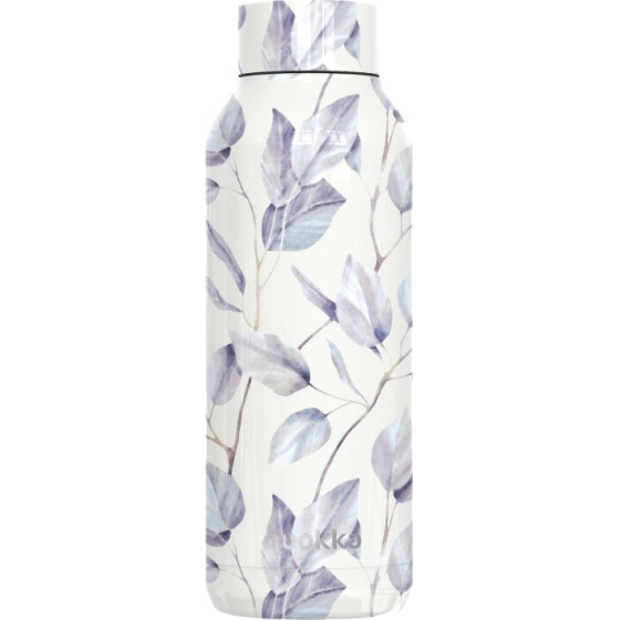 Quokka Solid - Stainless Steel Thermal Bottle 510 Ml (Gray Bouquet) - (12172)