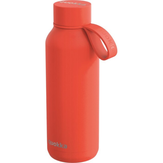 Quokka Solid With Strap - Stainless Steel Thermal Bottle 510 Ml With Strap (Orange) - (40187)