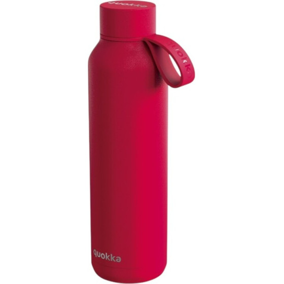 Quokka Solid With Strap - Stainless Steel Thermal Bottle 630 Ml With Strap (Cherry Red) - (40175)