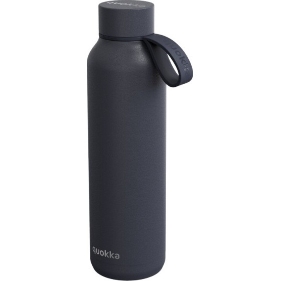 Quokka Solid With Strap - Stainless Steel Thermal Bottle 630 Ml With Strap (Slate) - (40174)