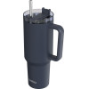 Quokka Stream - Stainless Steel Thermal Mug 1200 Ml With Straw (Black) - (40044)