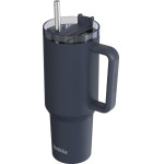 Quokka Stream - Stainless Steel Thermal Mug 1200 Ml With Straw (Black) - (40044)