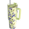 Quokka Stream - Stainless Steel Thermal Mug 1200 Ml With Straw (Matcha) - (40041)