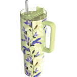 Quokka Stream - Stainless Steel Thermal Mug 1200 Ml With Straw (Matcha) - (40041)