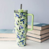 Quokka Stream - Stainless Steel Thermal Mug 1200 Ml With Straw (Matcha) - (40041)
