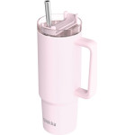Quokka Stream - Stainless Steel Thermal Mug 950 Ml With Straw (Light Pink) - (40037)