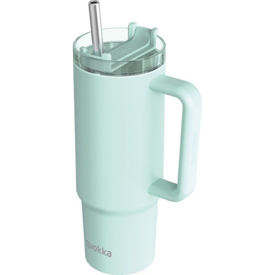 Quokka Stream - Stainless Steel Thermal Mug 950 Ml With Straw (Turquoise) - (40036)