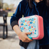Quokka Twist Kids - Double Wall Plastic Food Container / Lunchbox (Flowers) - (40258)