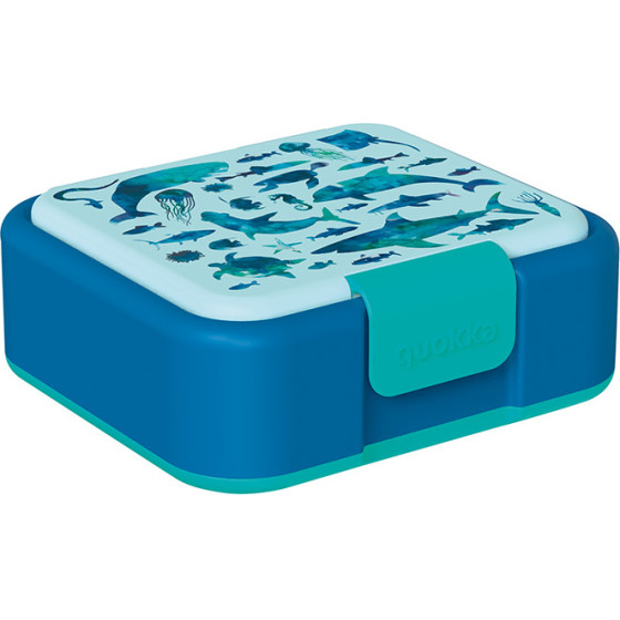 Quokka Twist Kids - Plastic Food Container With Double Walls / Lunchbox (Sea Animals) - (40254)