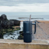Quokka Umi - Stainless Steel Thermal Mug 720 Ml With Straw And Silicone Base (Black) - (40091)