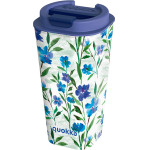 Quokka Vaso Cafe Doble Pared - Plastic Mug With Double Walls 450 Ml (Ditsy Bloom) - (40221)