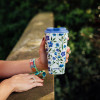 Quokka Vaso Cafe Doble Pared - Plastic Mug With Double Walls 450 Ml (Ditsy Bloom) - (40221)