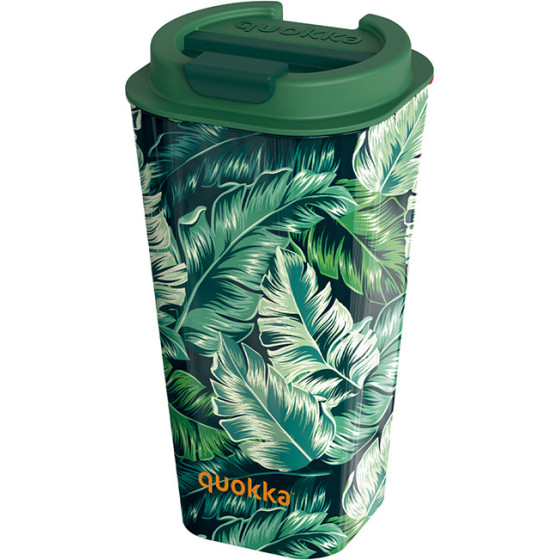 Quokka Vaso Cafe Doble Pared - Plastic Mug With Double Walls 450 Ml (Jungle) - (40225)