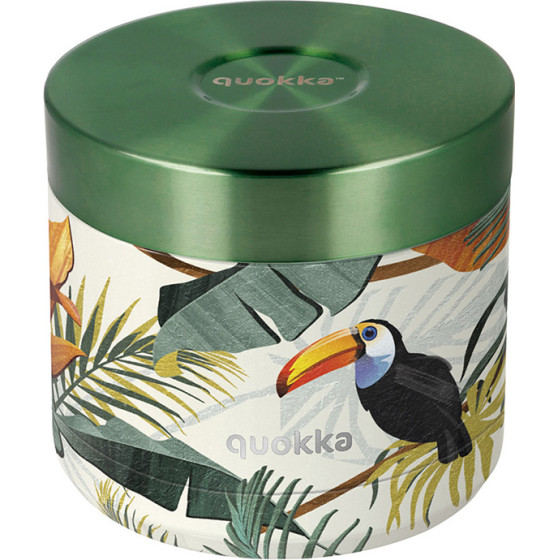 Quokka Whim - Stainless Steel Food Jar 600 Ml (Tropical) - (40113)