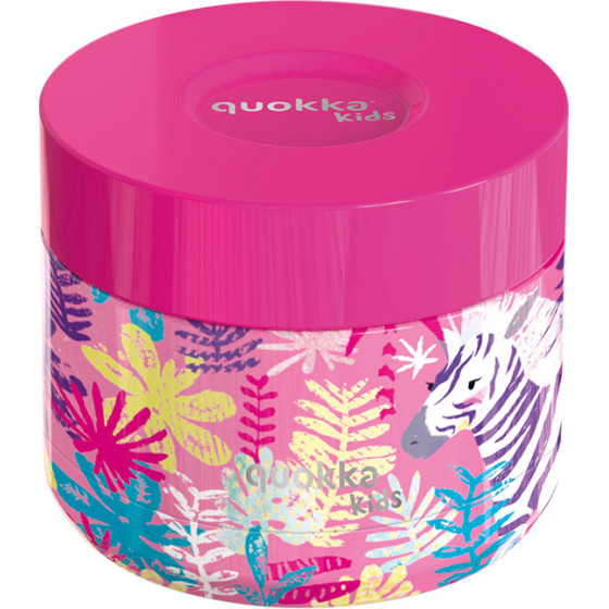 Quokka Whim Kids Food Jar - Thermal Lunchbox / children's Lunch Thermos 369 Ml (Zebras) - (40099)