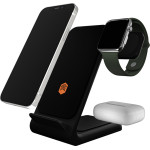 STM Chargetree Swing 3-in-1 Charging Station For Phone, AirPods, Apple Watch - Black - (STM-931-323Z-02)