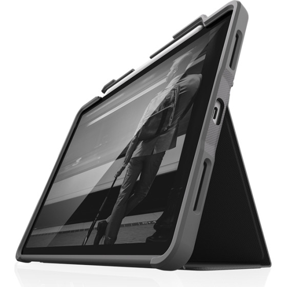 STM Dux Plus - Rugged Case For Ipad Air 11'' M3 (2025) / M2 (2024) / Ipad Air 10.9'' (5th-4th gen.) (2022-2020) MIL-STD-810G With Apple Pencil Holder (Black) - (STM-222-286JT-01)